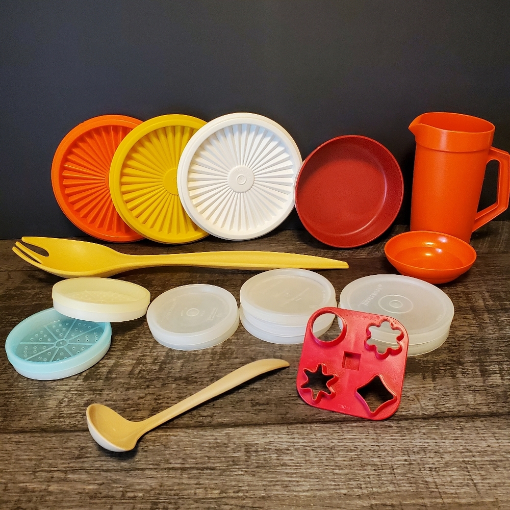 Replacement Vintage Tupperware Lids, Coasters, Spoons, Utensils, Tools, Toys